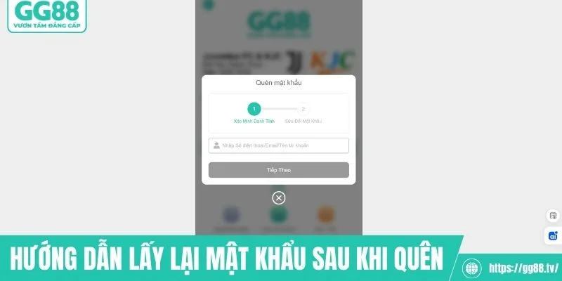 Hướng dẫn hội viên lấy lại mật khẩu sau khi quên